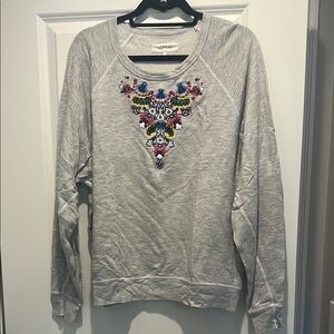 THE GREAT. Heather Gray Sweatshirt